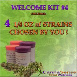 Welcome Kit 4 - Choose 4 1/4 oz of Different Strains