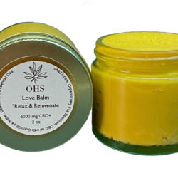 OHS Love Balm Topical - Full Spec. Nano CBD Oil w/ max Vitamins + THC Pain Relief  2 oz