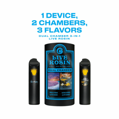 2g - Cookies Dual Chamber 3-In-1 Live Rosin Vape-  DOGTOWN