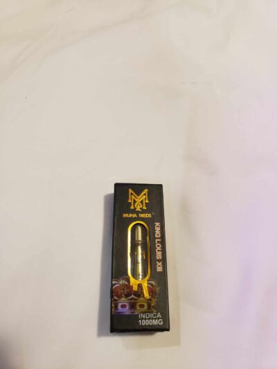 Muha Meds King Louis XIII Vape Cartridge (Indica) 1000mg - Image 2