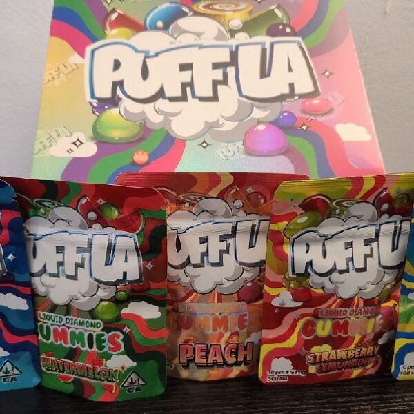 500mg THC -Puff LA Liquid Diamond Gummies