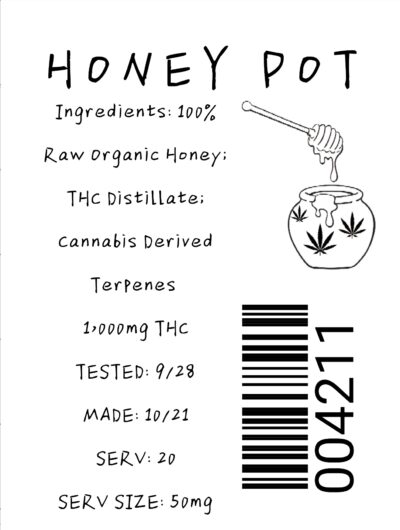 1000mg THC - Honey Pot *Oregon Grown* - Image 2