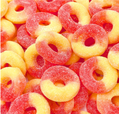 350mg - Cali Craft Infused Peach Rings - Image 2