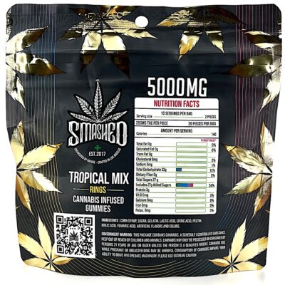 5000mg Smashed Tropical Mix Gummies - Image 2