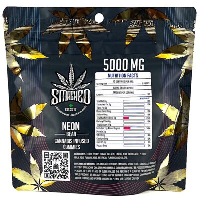 5000mg - Smashed Neon Bear Gummies - Image 2