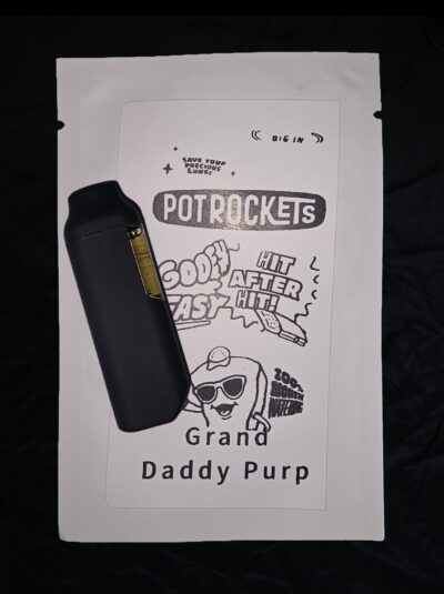 2g - Pot Rockets Grand Daddy Purp (Indica) Vape All-in-1 pen *Oregon Grown*