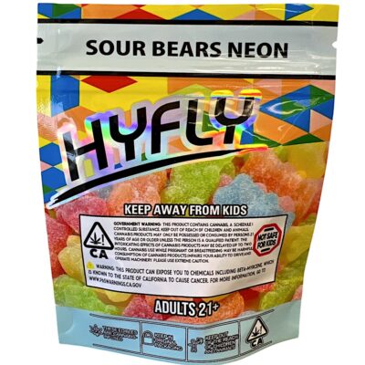 600mg - Hyfly Sour Bears Neon - Image 2