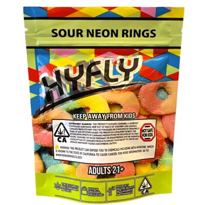 600mg - Hyfly Sour Neon Rings - Image 2