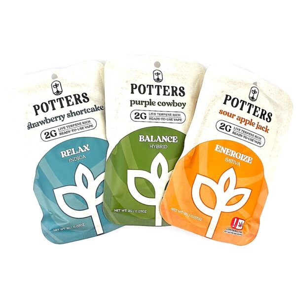 2g - Potters Live Resin Disposable Vape