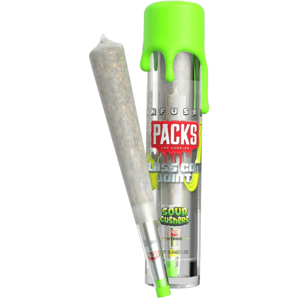 1.25g - Packs Infused Glass Cone Joint - DOGTOWN