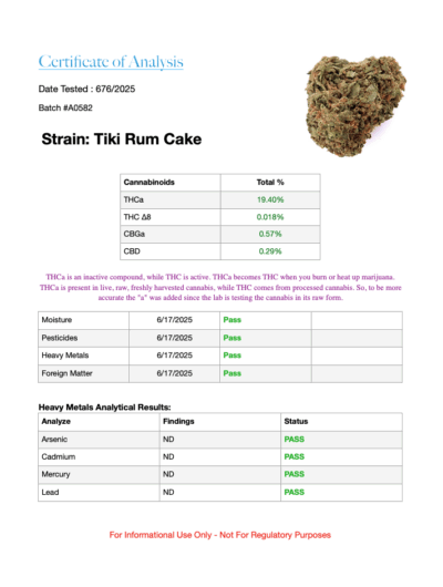 14g - Tiki Rum Cake - Hybrid - Image 4