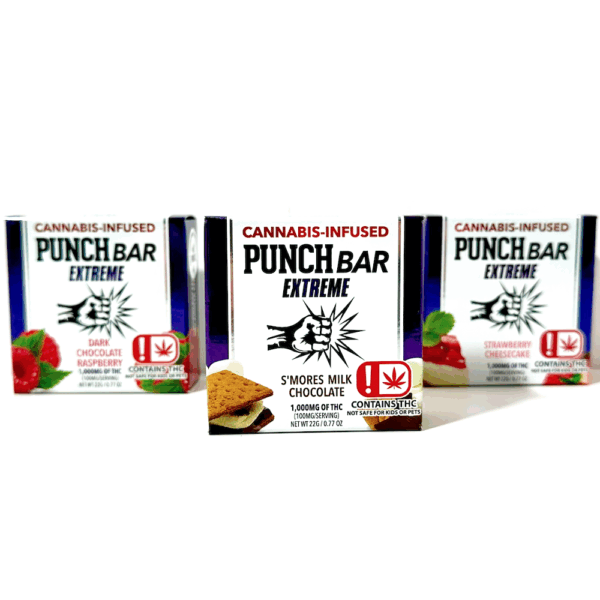 1000mg - Punch Chocolate Bars EXTREME