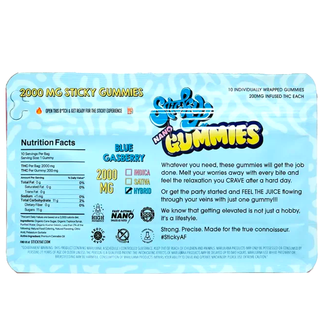 2000mg - Sticky AF Nano Gummies - Image 4