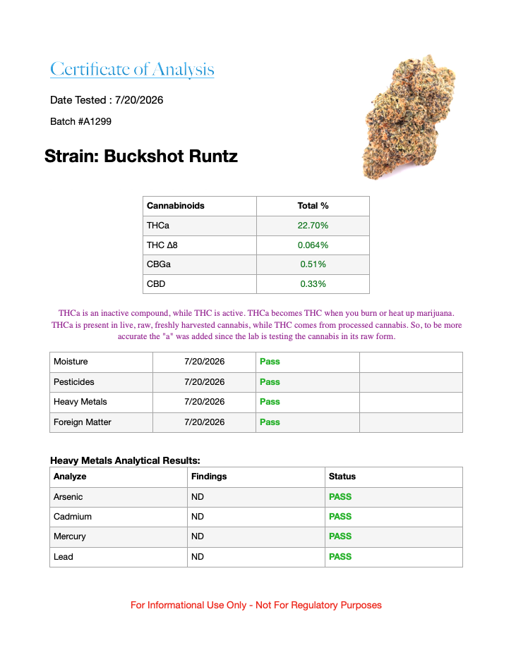 7g - Buckshot Runtz - Hybrid - Image 4