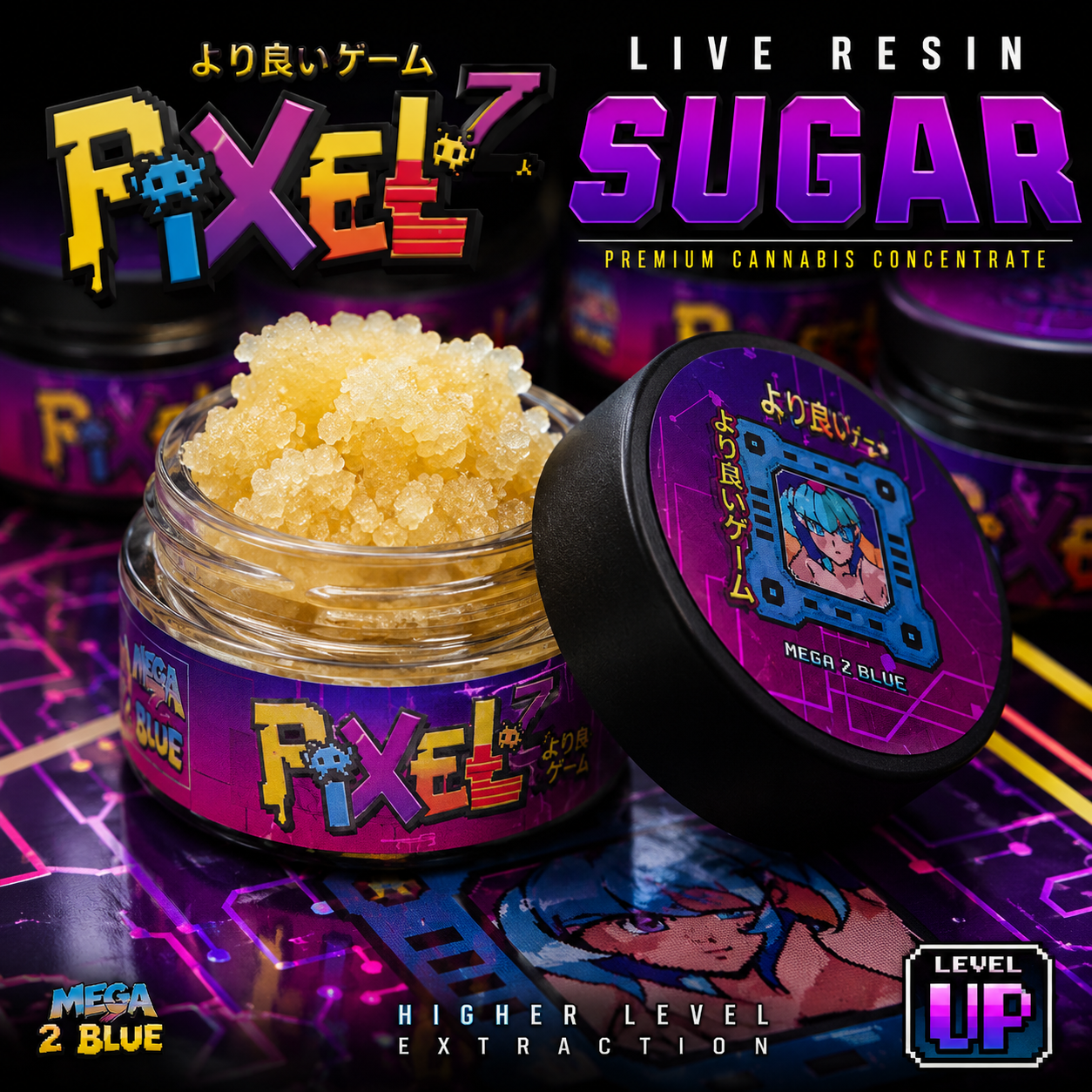 28g - Pixelz Live Resin Sugar - DOGTOWN