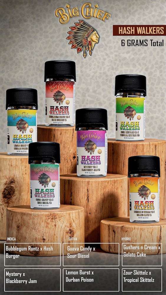 5.6g - Big Chief Hash Walkers (6 Pack) - Image 2